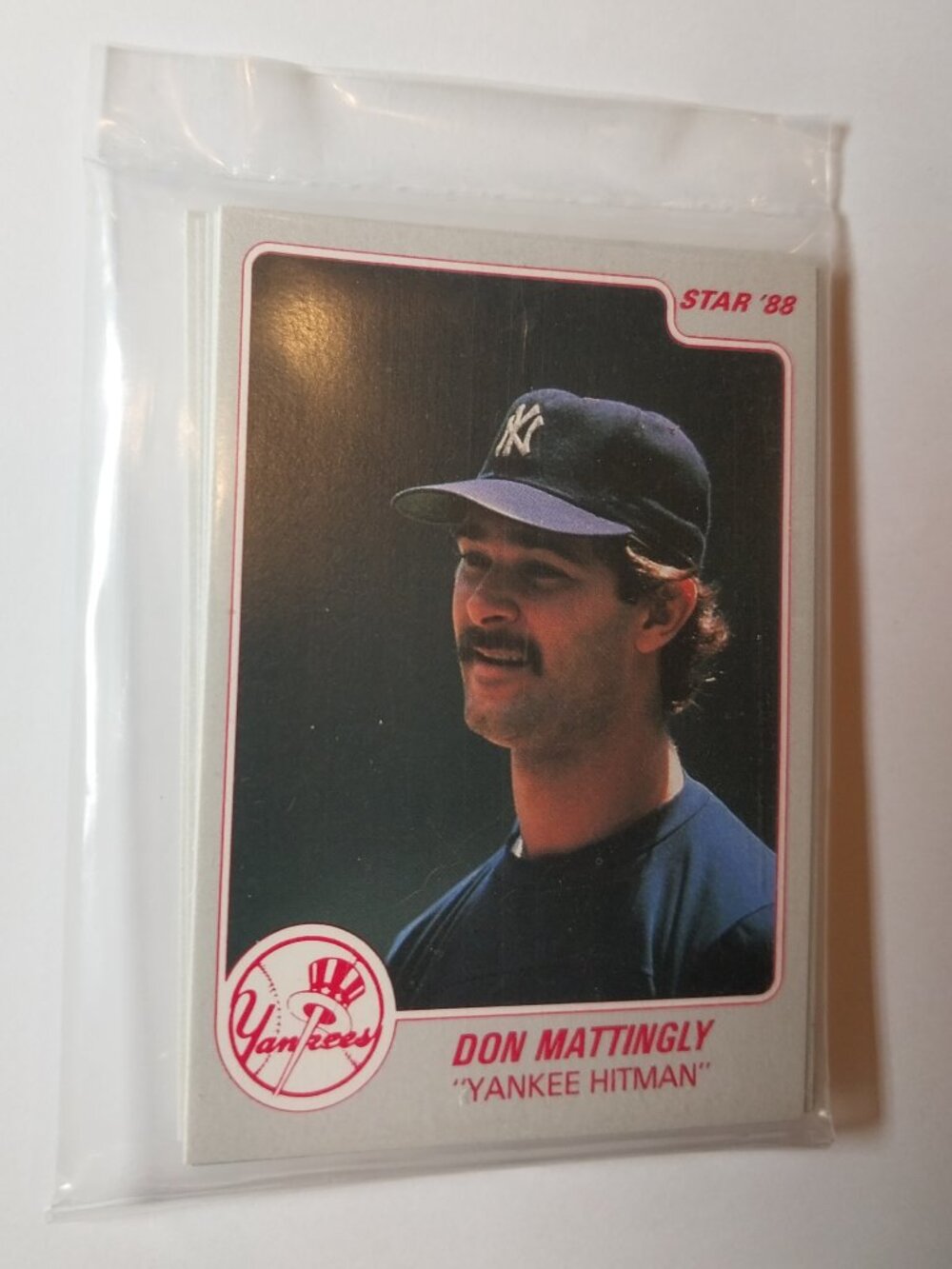 1988 Star Co Don Mattingly Yankee Hitman Factory Sealed 11 Card Set